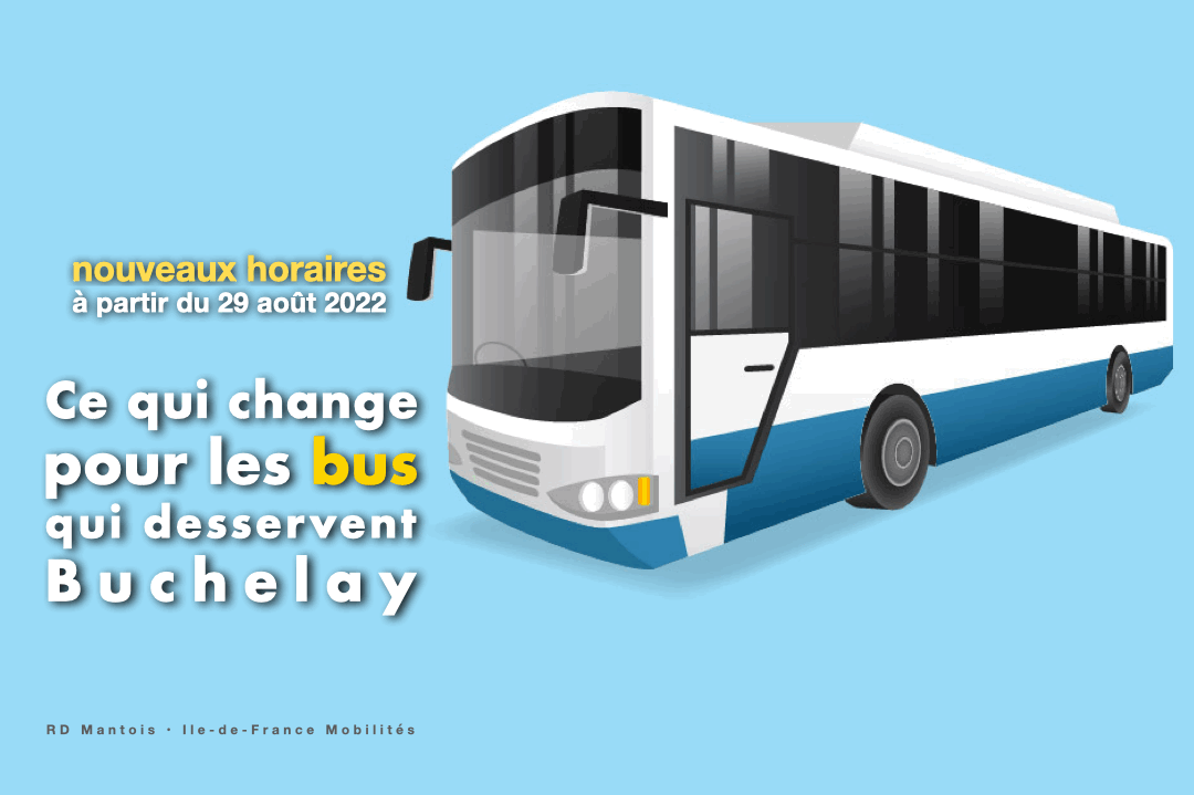 Du nouveau sur les lignes de bus du Mantois, à partir du 29 août 2022