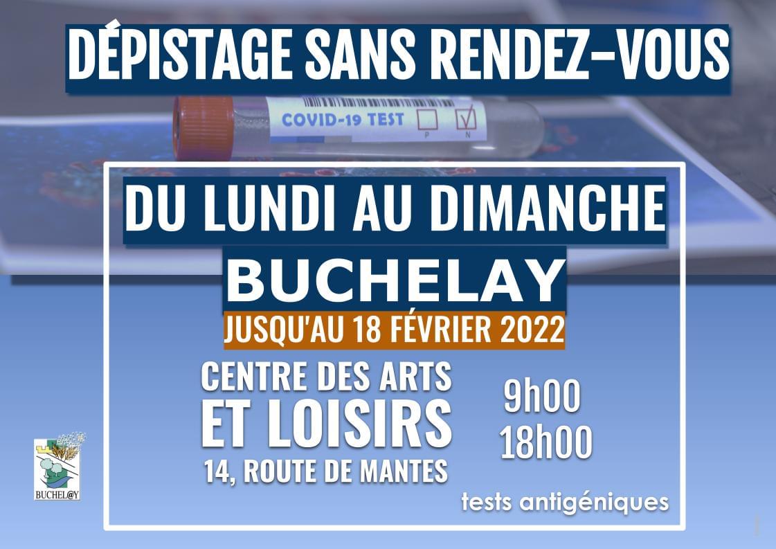 Le centre de dépistage antigénique de Buchelay est prolongée jusqu’au 18 février.