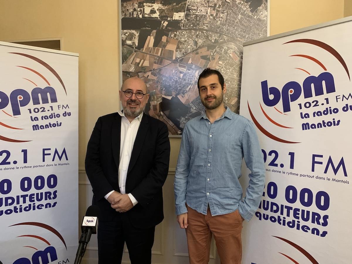 Paul Martinez et Pierre Lépine, en Mairie de Buchelay vendredi 22 octobre 2021 ©BPM