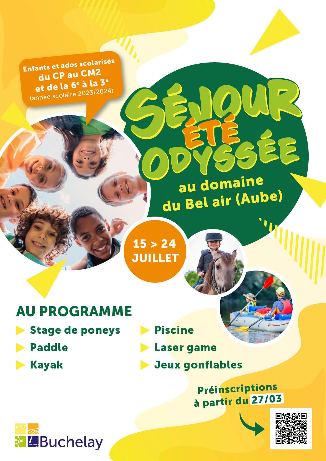 Sejour été Odyssée Buchelay