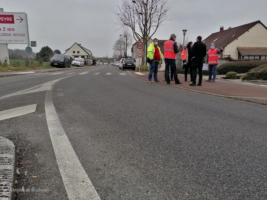 Une conduite d’eau potable nécessite d’être remplacée route de Mantes, à Buchelay ©Mairie de Buchelay