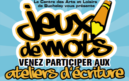 Les ateliers d’écriture Jeux de mots ont lieu du 16 au 27 avril, au Centre des arts et loisirs