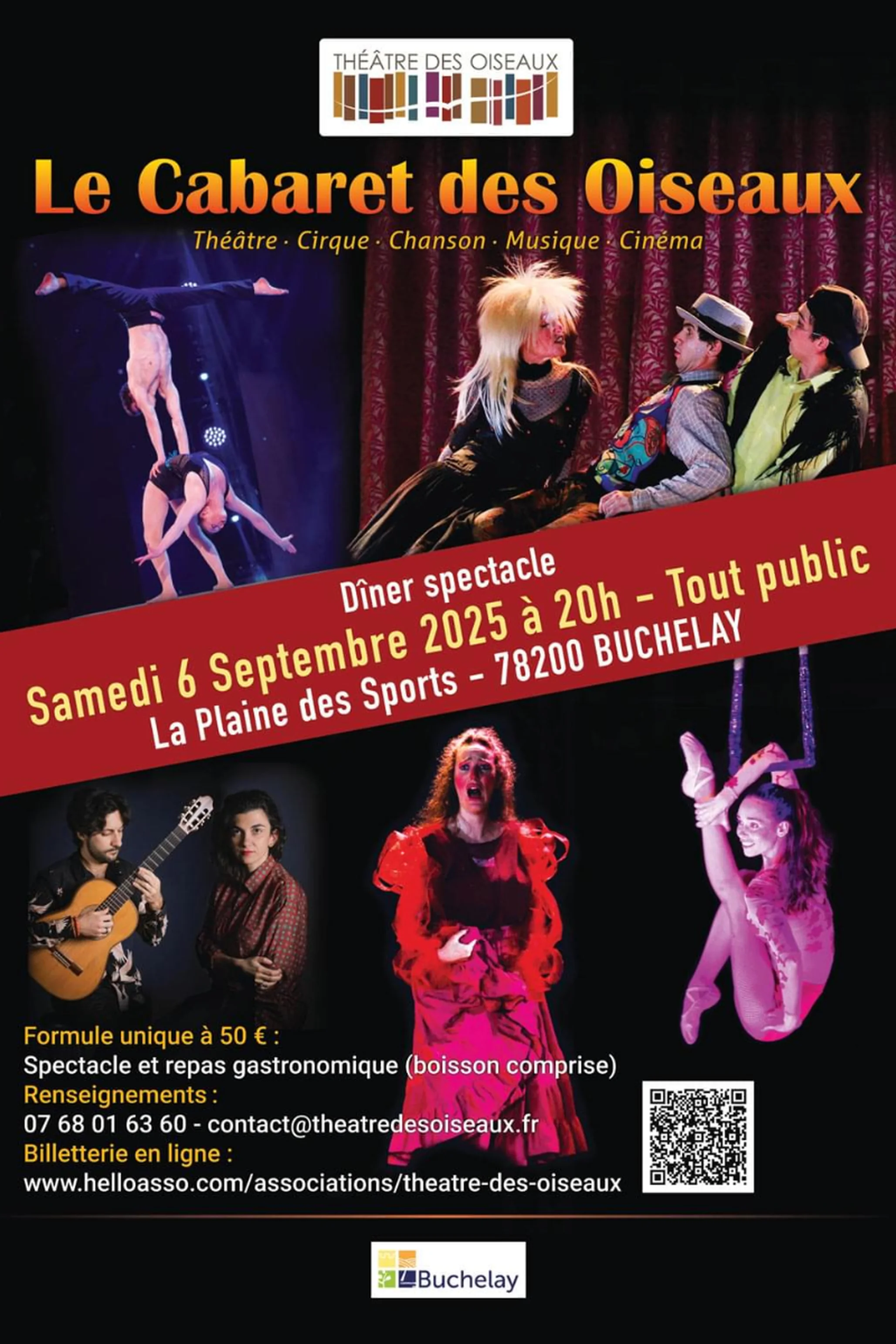 Affiche cabaret des oiseaux 2025