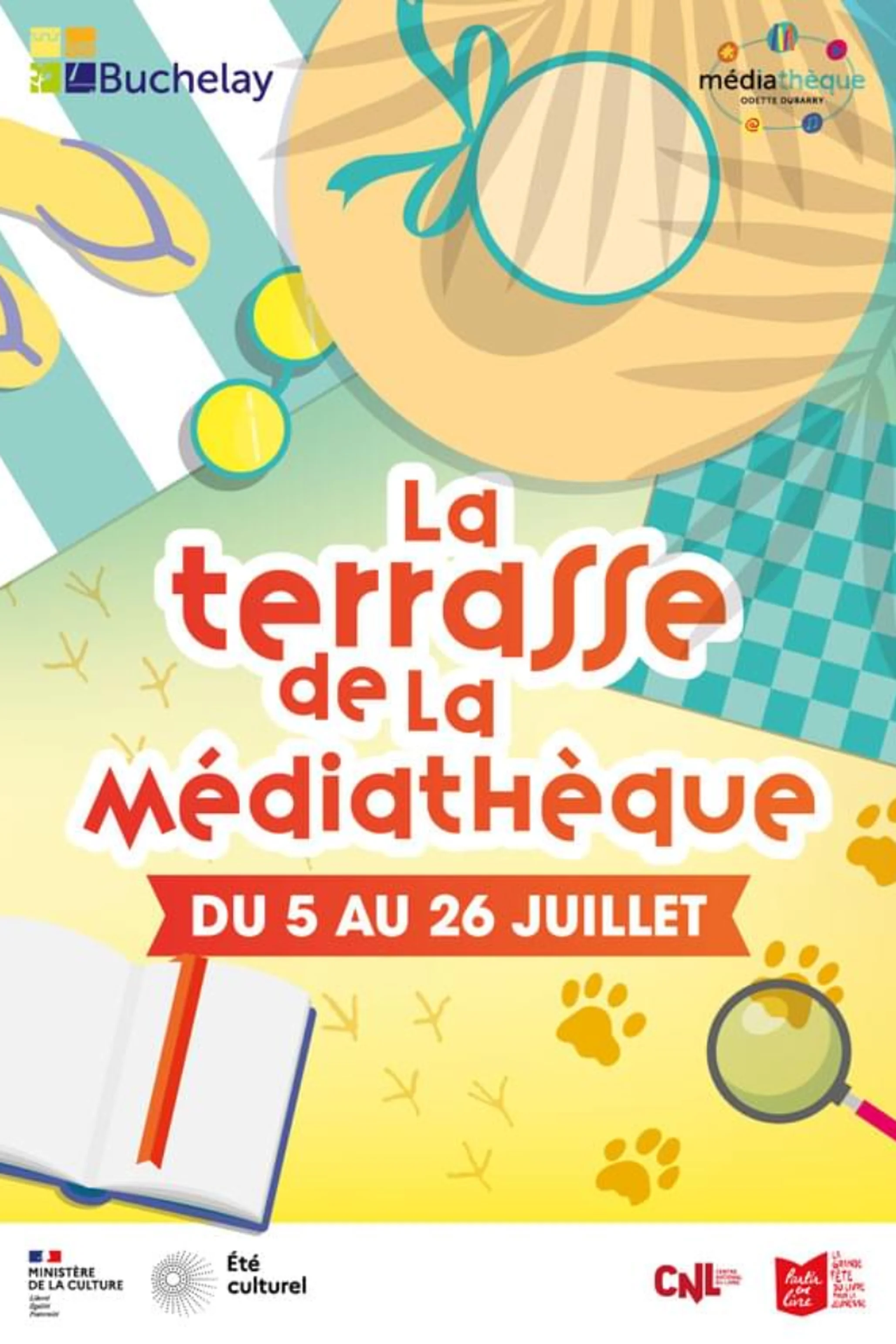 Affiche de la Terrasse de la mediatheque 2025