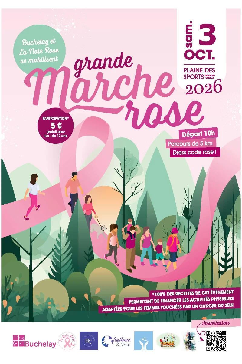 Affiche Marche rose