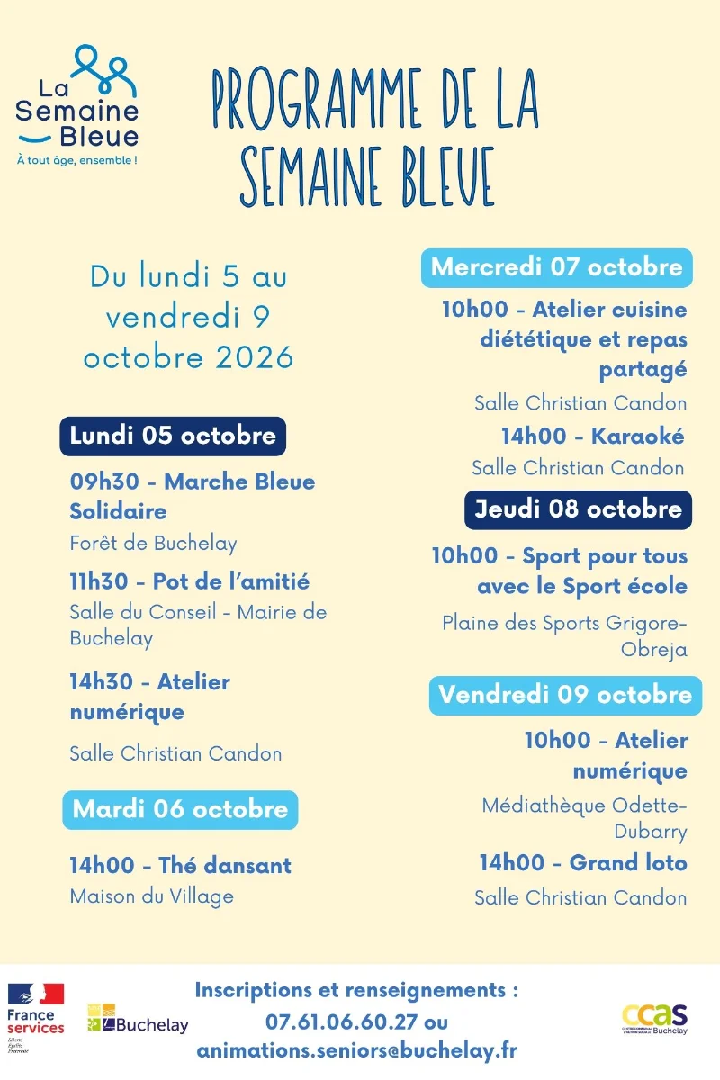 Affiche Semaine bleue