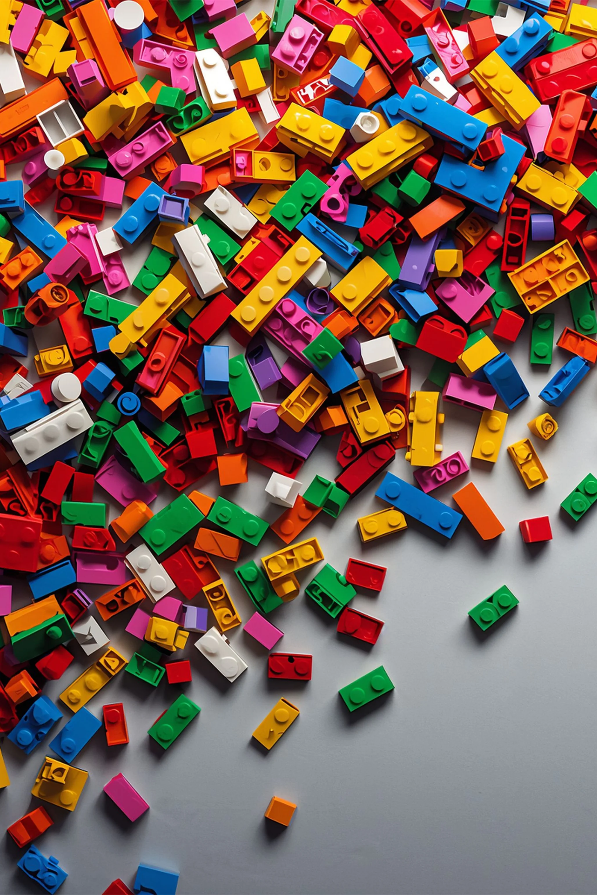 Illustration de petites briques de construction