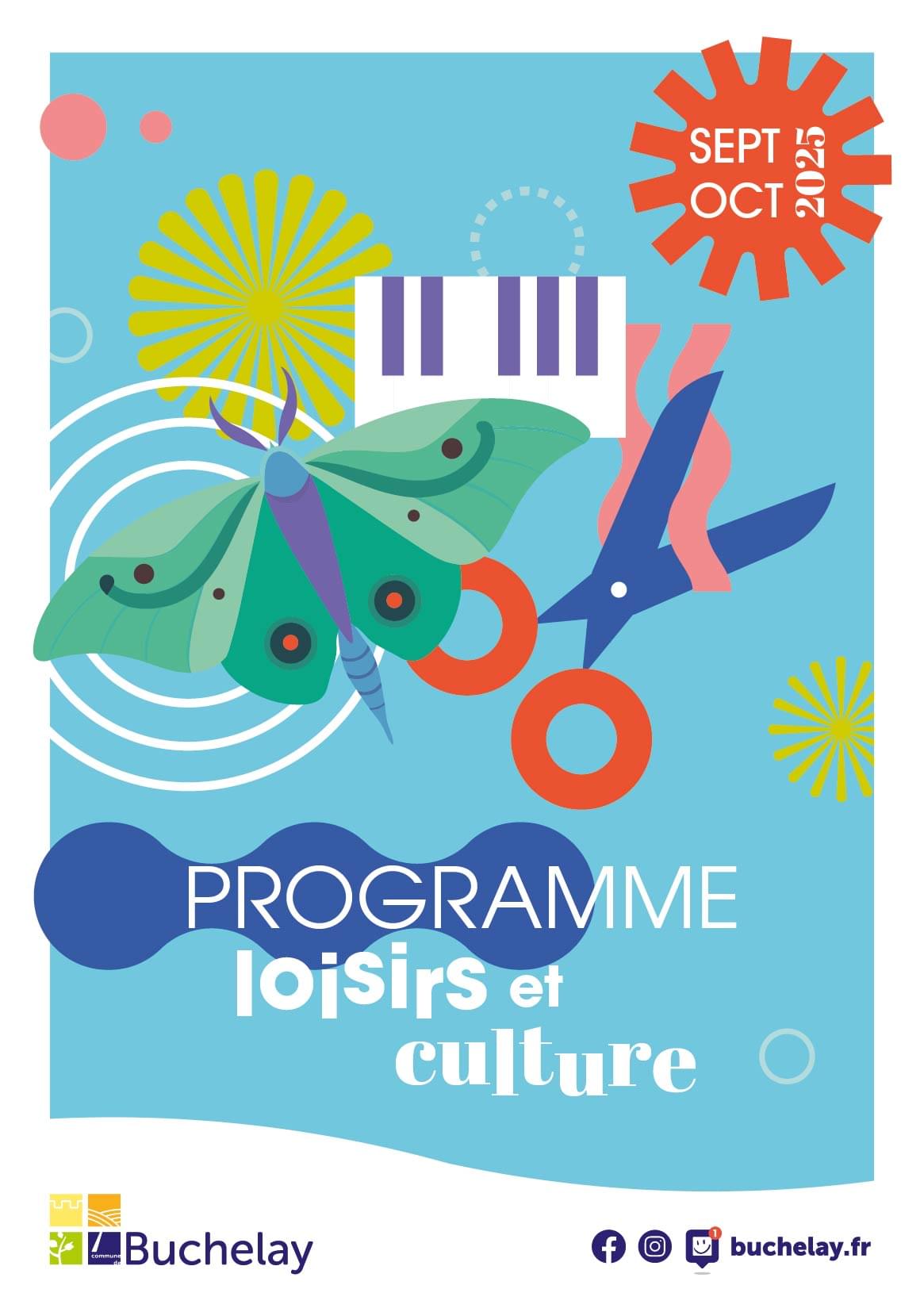 Couverture du Programme Loisirs et Culture septembre octobre 2025 à Buchelay