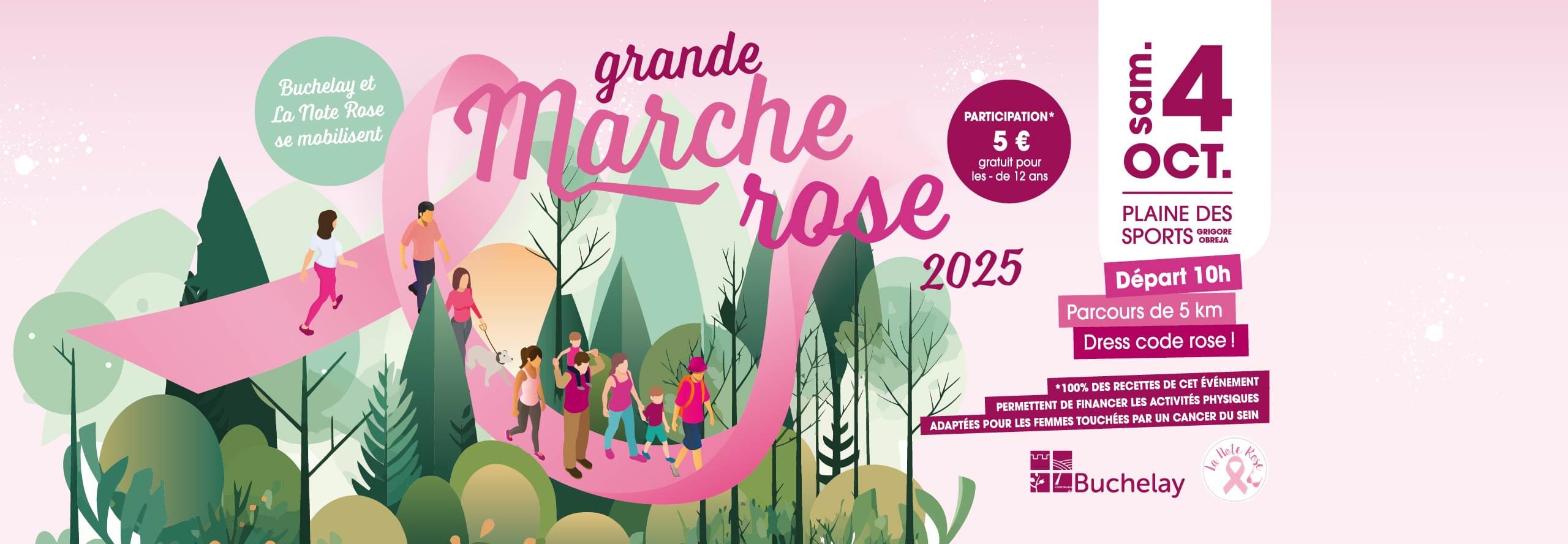 Bandeau d’illustration Grande marche rose 2025 à Buchelay