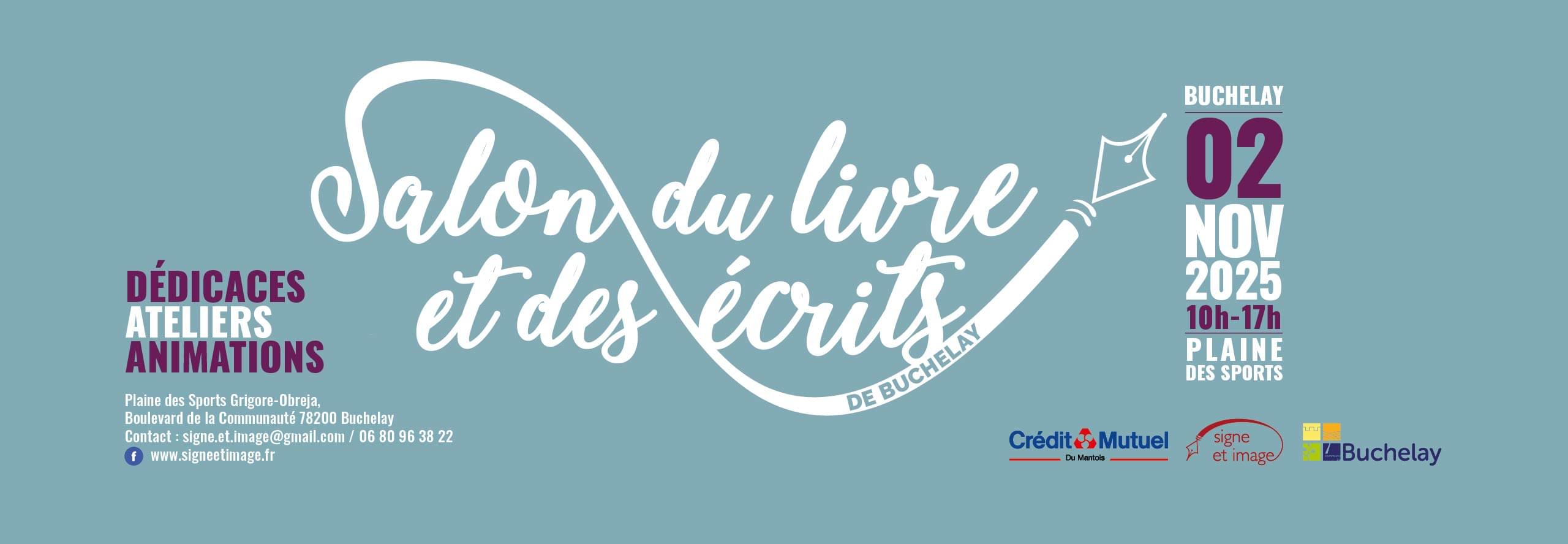 Bandeau d’illustration Salon du livre et des écrits 2025 à Buchelay