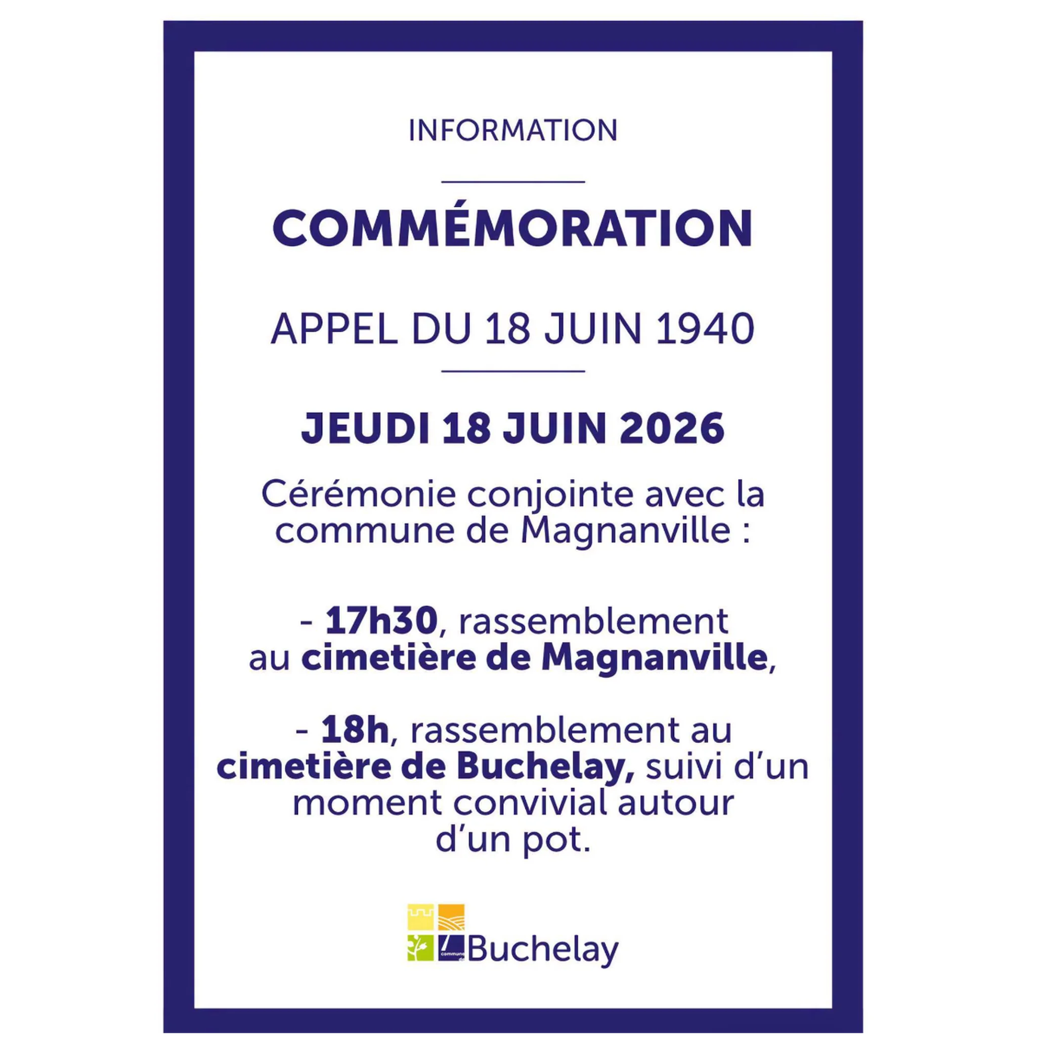 Visuel commémoration de l'appel du 18 juin du général Charles De Gaulle 
