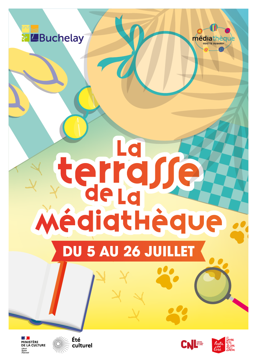 Affiche de la Terrasse de la mediatheque 2025