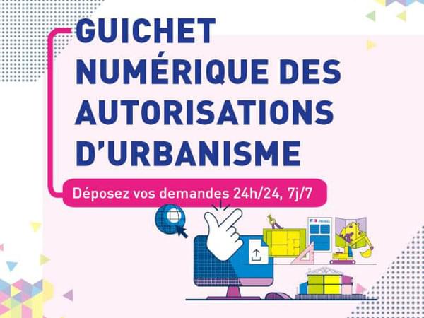 Affiche du Guichet Numérique des Autorisations d’Urbanisme