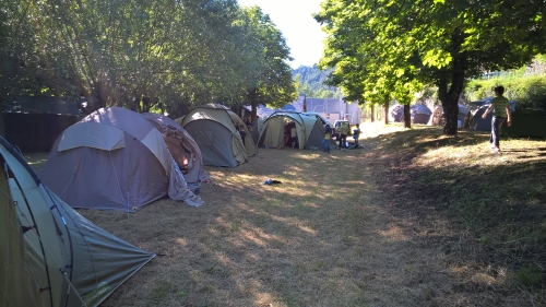 Installation du campement finalisée, tout est parfait !