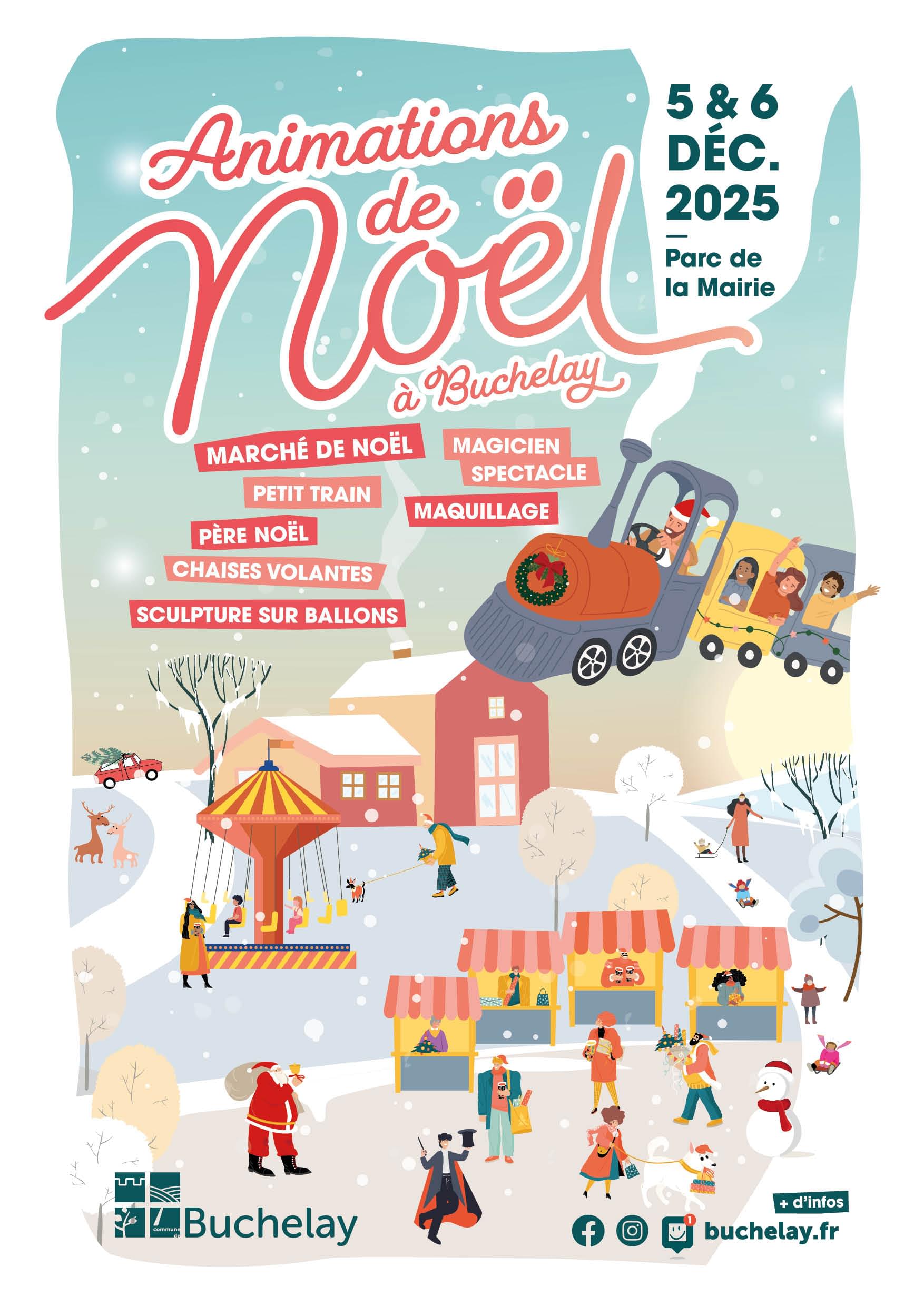 Affiche Animations de Noël à Buchelay 2025