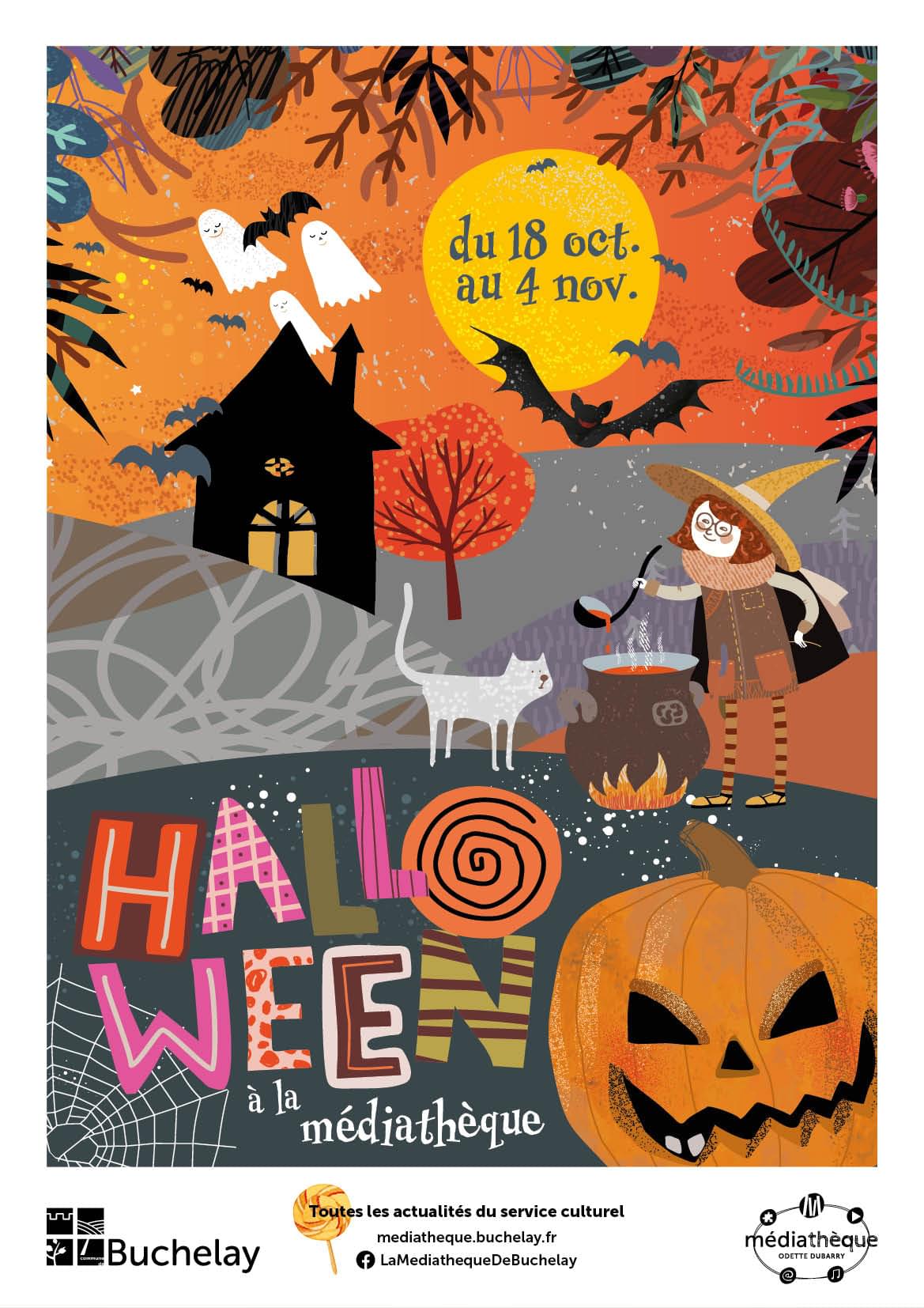 Affiche programme halloween 2025