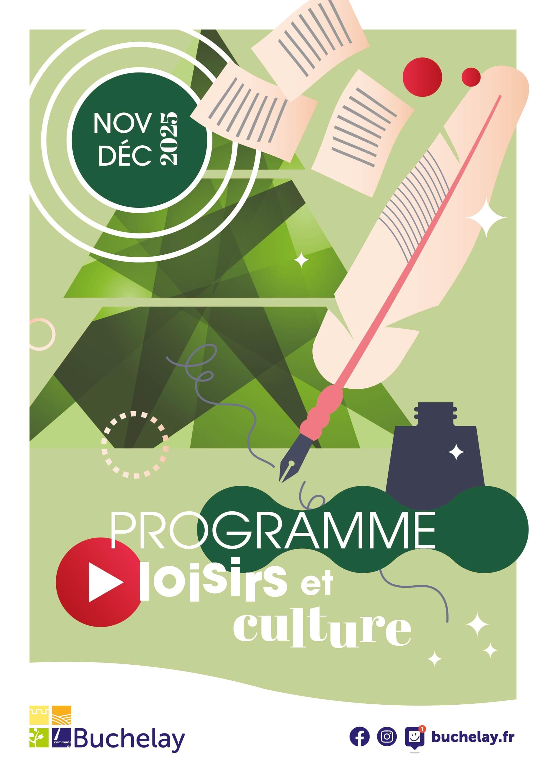 Couverture du programme Loisirs et culture novembre-décembre 25