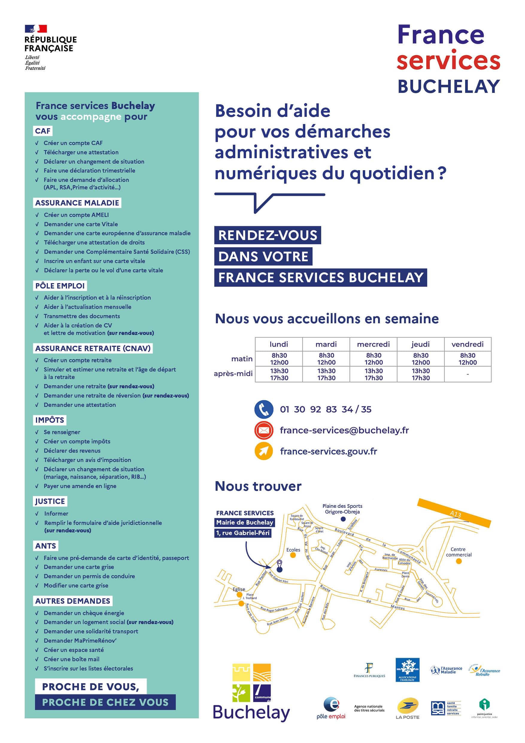 France services Buchelay vous accompagne - 2023