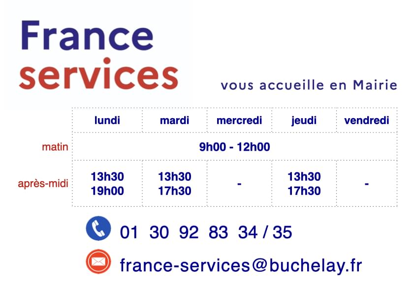 France Services Buchelay vous reçoit en Mairie