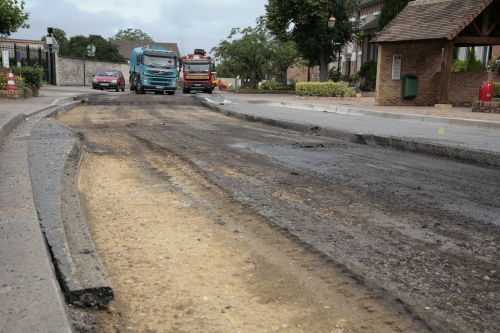 Rue G-Péri. La voie est désormais ouverte sur plusieurs centimètres